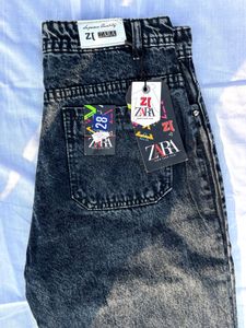 Ripped Wide Leg Jeans