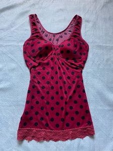 Polka dot cami top