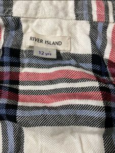 Red, White &amp; Blue Plaid Button-Up Shirt