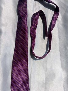 Purple Patterned Necktie