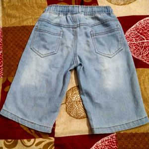 Light Wash Denim shorts for kids