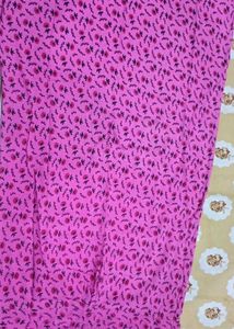 Comfy Pink Floral Nightdress gown with Zipper