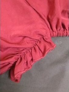 Wine Red Top For Women