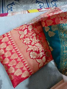 New Elegant Red &amp; Gold Banarasi Silk Saree