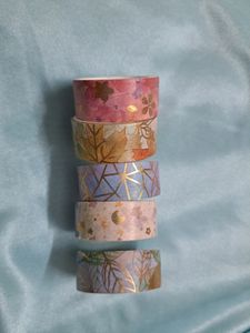 Set Of 5 Washi Tapes Scrapbook Journal