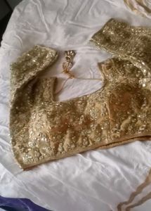 Embellished Gold Ethnic Blouse