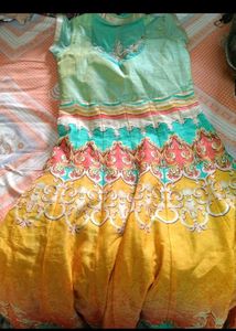 Vibrant Anarkali Style Dress