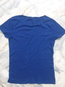🦋Mango Blue Polka Dot T-Shirt