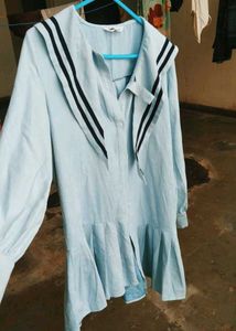 Korean Sailor Collar Dress 🩵💤