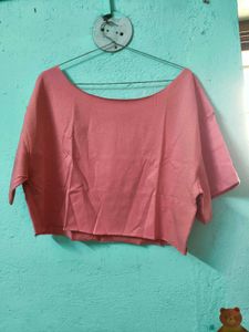 Peach Crop Top