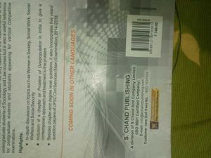Sociology Principles &amp; Thought CN SHANKAR RAO book