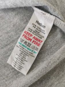 Comfy Grey Lace Trim Nightgown