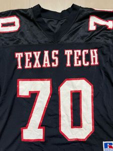 Texas Tech "70" Football game worn jersey