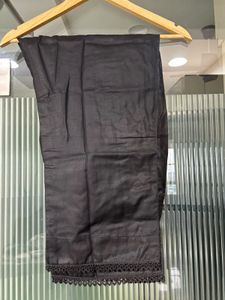 Elegant Black Kurta with Floral Print