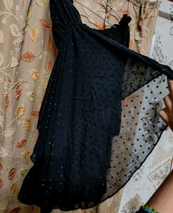 Chic Black Korean Dress