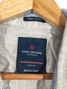 Cream Casual  Shirt (Men's)