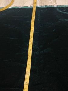 Luxurious Green Velvet Fabric piece