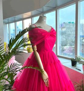 Hot Pink Tulle Party Dress
