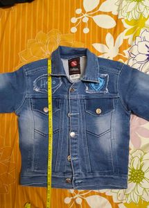 Kids Cool Denim Jacket with Patches