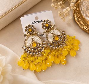 Beautiful Yellow Drop Earrings