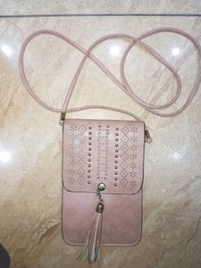 Crossbody Peach Bag