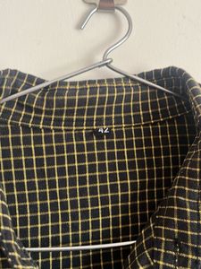 Checkered Button-Down Shirt