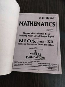 Class 12 Mathematics Reference Book