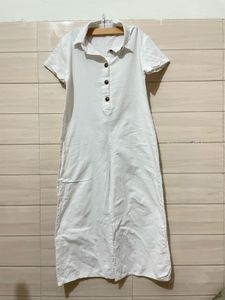 White Cotton Jumpsuit
