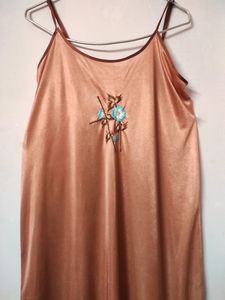 Embroidered Maxi Night Gown