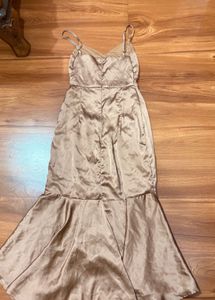 elegant satin dress