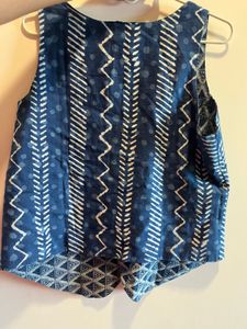 REVERSIBLE Bohemian Blue Sleeveles Vest