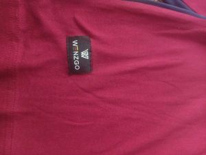 kid's Long Sleeve Maroon &amp; Blue T-Shi