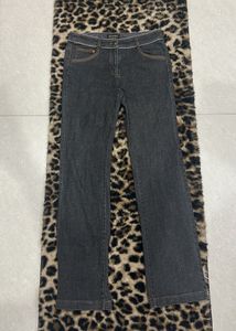 Y2k Black Straight Fit Low Rise Jeans