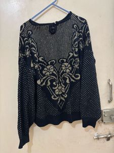black party wear winter sweater