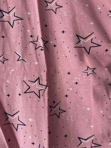 Pink Star Print Nightshirt L size almost new