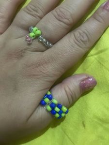 Handmade Y2K Bead Ring Set ✨Fairycore Indie Ae