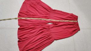 Peach Red Palazzo Pants