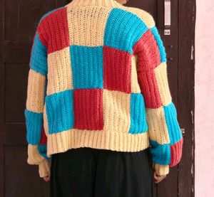 Pastel Patchwork crochet Cardigan 🧶