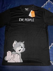 Black Tom & Jerry Graphic T-Shirt