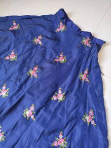 Elegant Blue Embroidered lehnga blouse