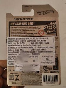 Hot Wheels Maserati Tipo 61 Diecast Car