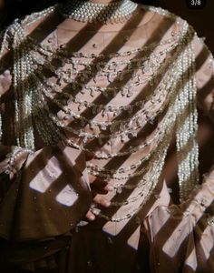 Elegant Pearl Embellished Gown