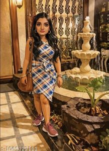 Stylish Plaid Wrap Dress