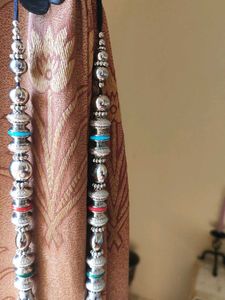 Boho Oxidized Mirror Work Necklace Set