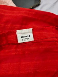 Chic Red Off-Shoulder Top