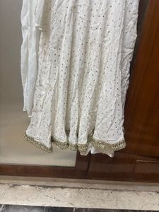White frock with Embellishments