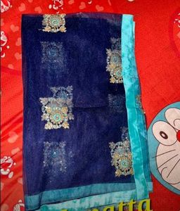 Stunning Royal Blue Embroidered Blouse