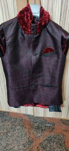 classic suit with waist coat