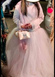 Imported From Abraod Hand Work Bridal Gown Of Peac