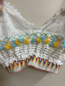 Boho Crocheted Crop Top